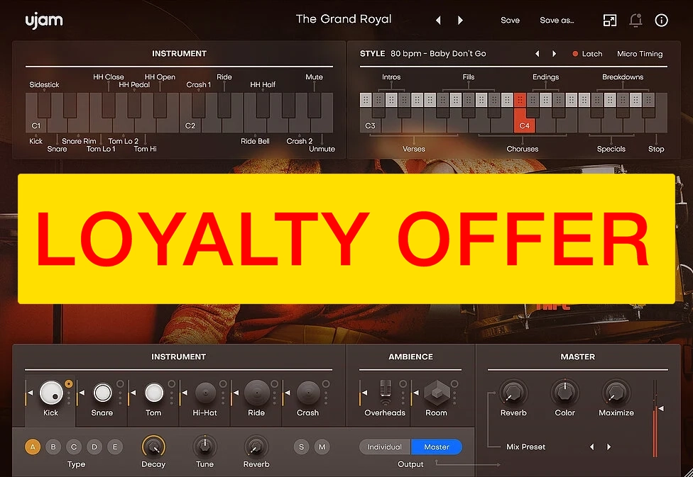 UJAM LEGEND Loyalty Offer