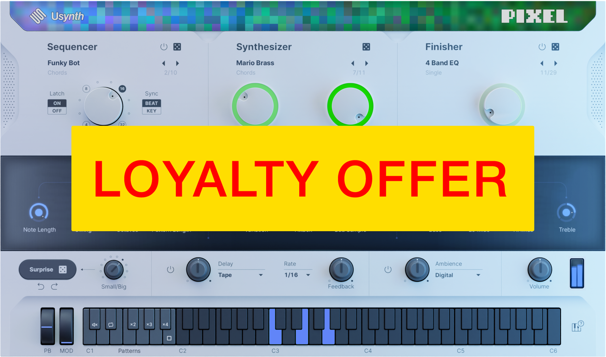 UJAM PIXEL 2 Loyalty Offer