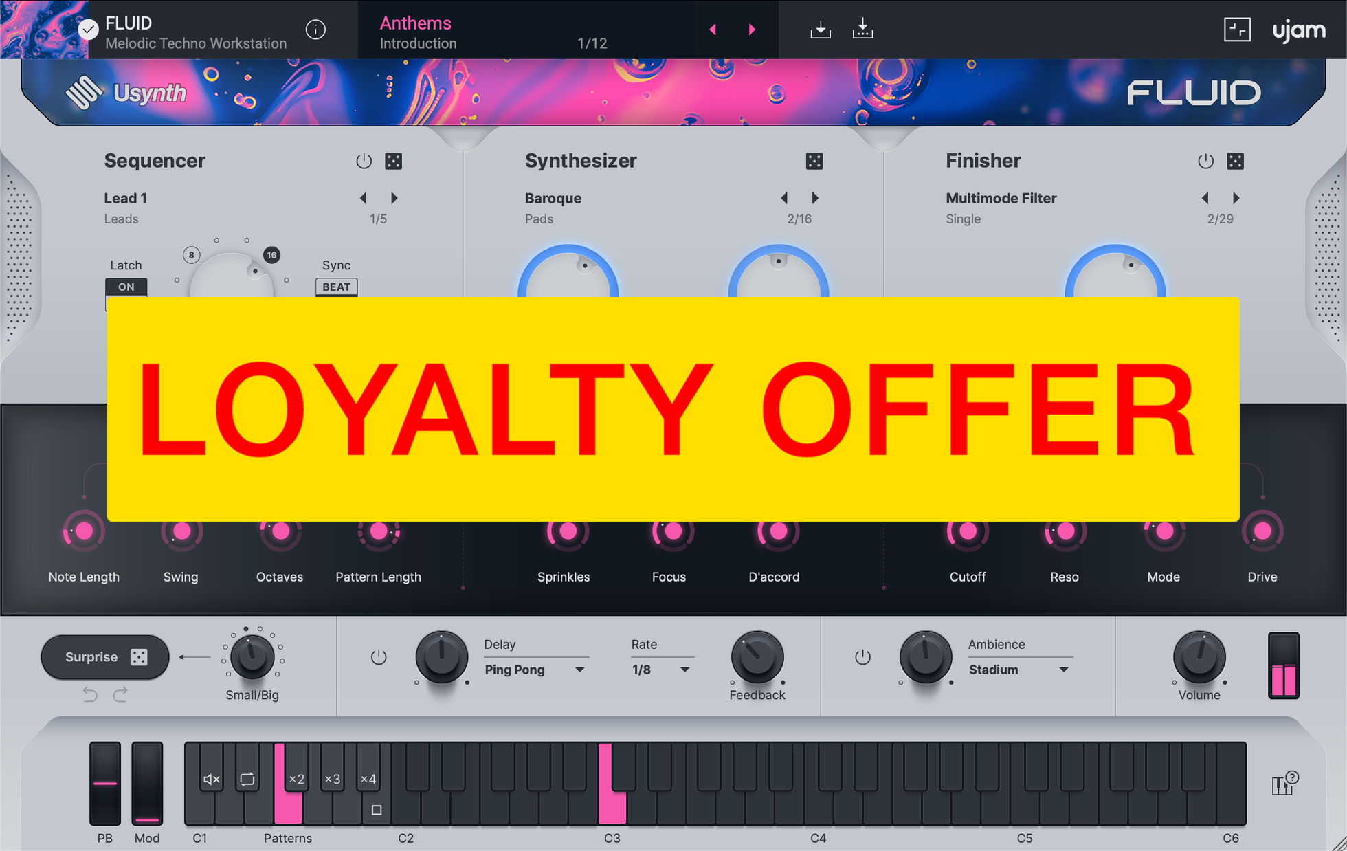 UJAM FLUID Loyalty Offer