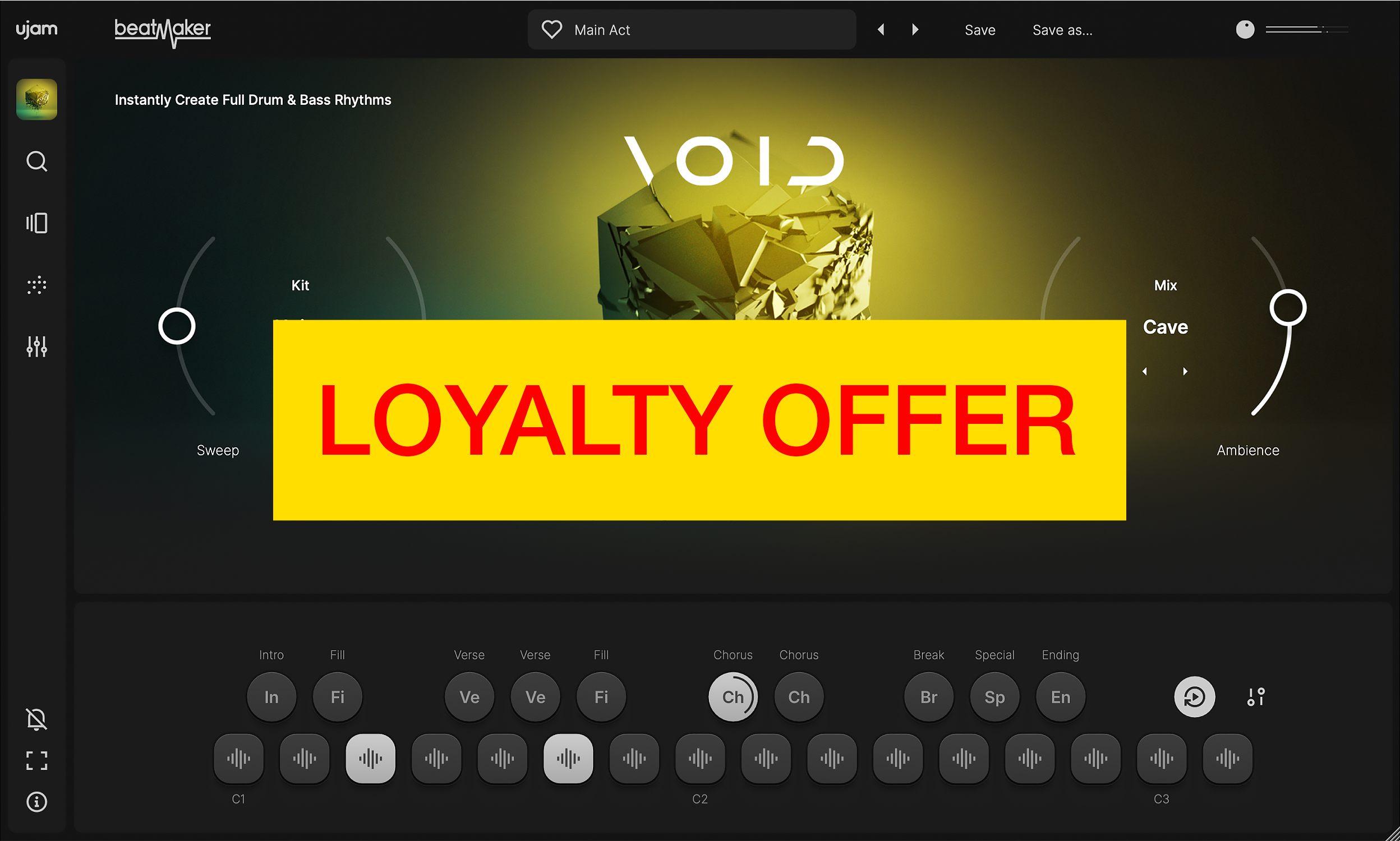 UJAM VOID Loyalty Offer