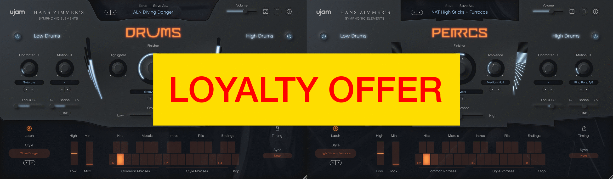 UJAM Hans Zimmer’s Drums & Percussion Bundle Loyal