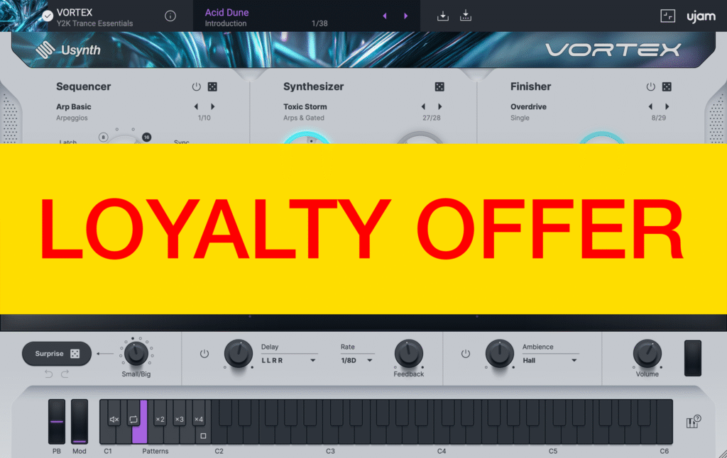 UJAM VORTEX Loyalty Offer