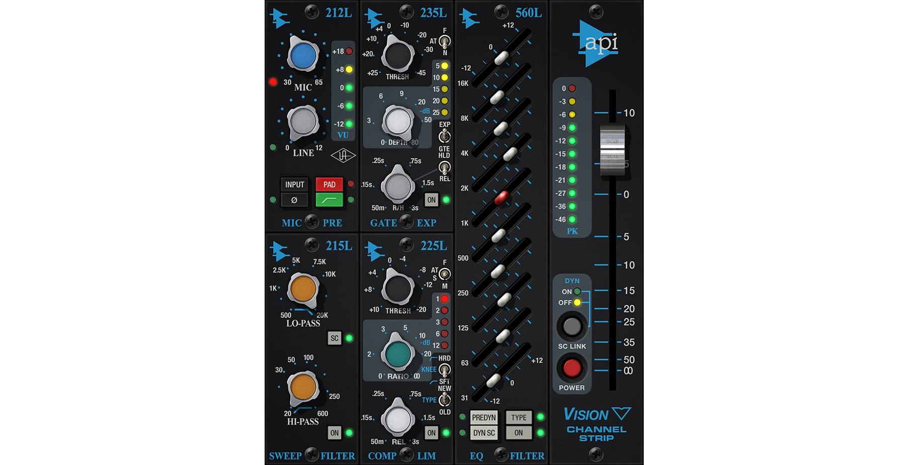 UAD API Vision Channel Strip Collection