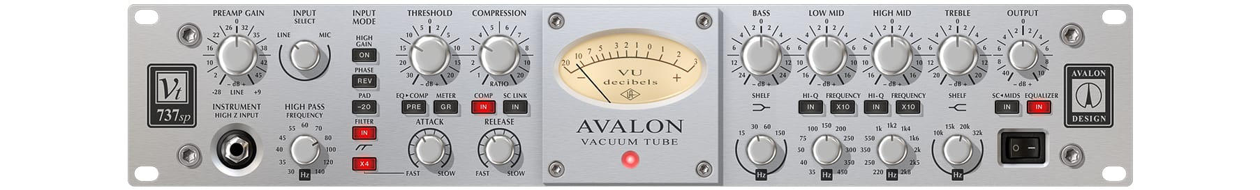 UAD Avalon VT-737 Tube Channel Strip
