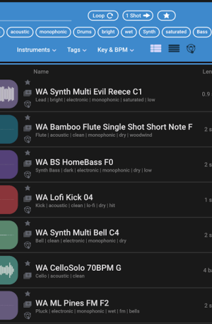 Waves COSMOS Sample Finder