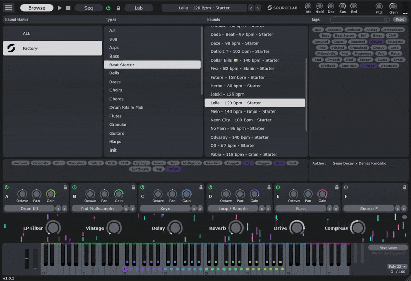 Initial Audio SourceLab