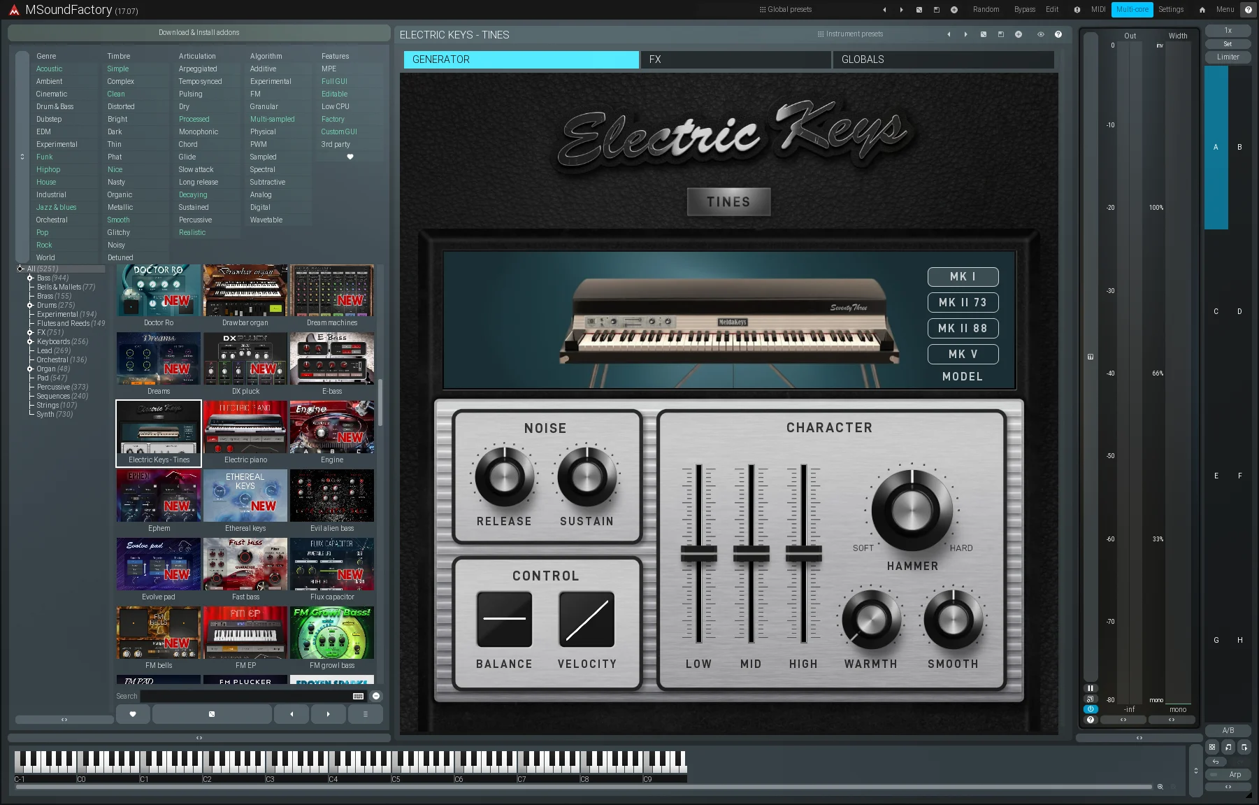 Melda Electric Keys – Tines