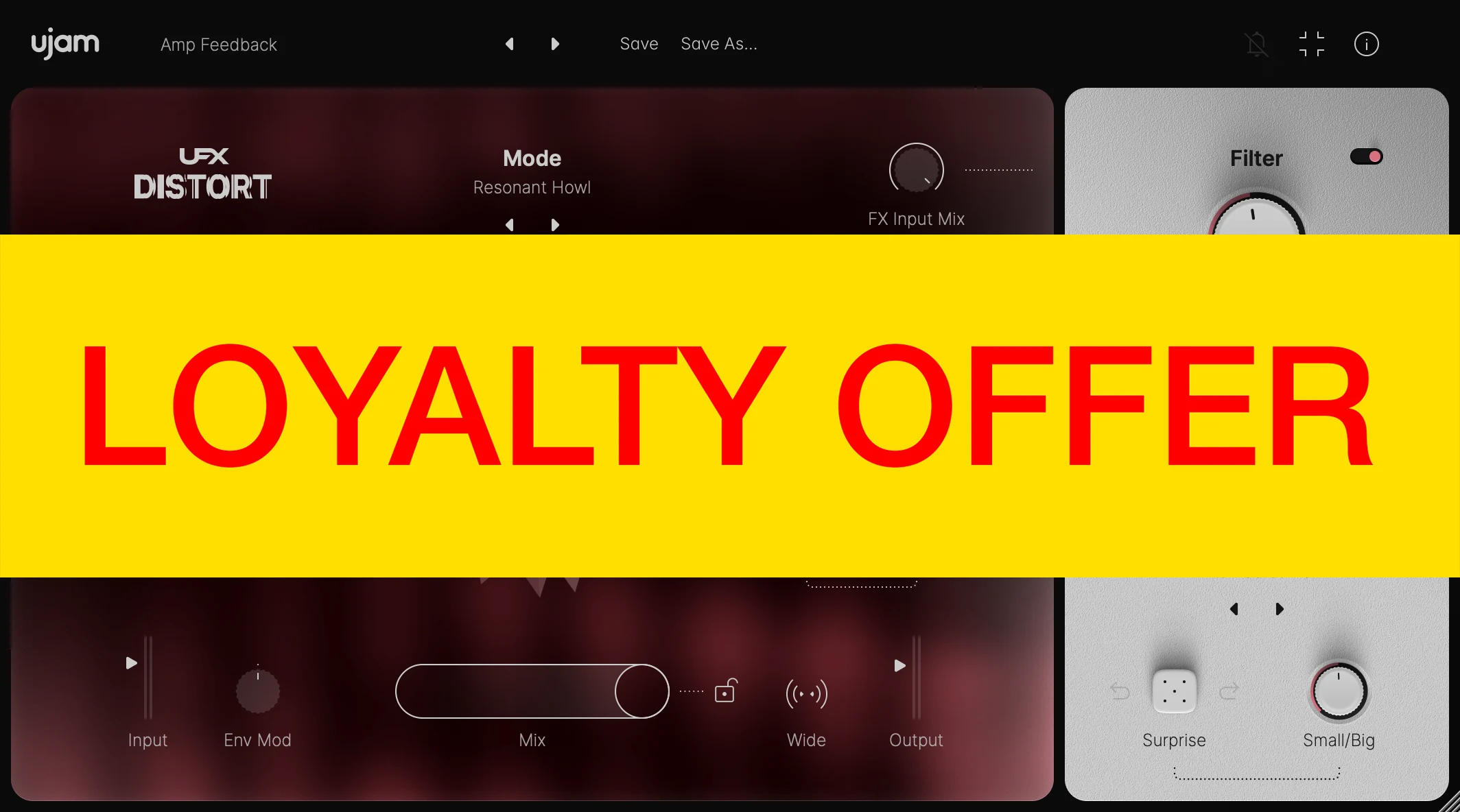 UJAM UFX DISTORT Loyalty Offer